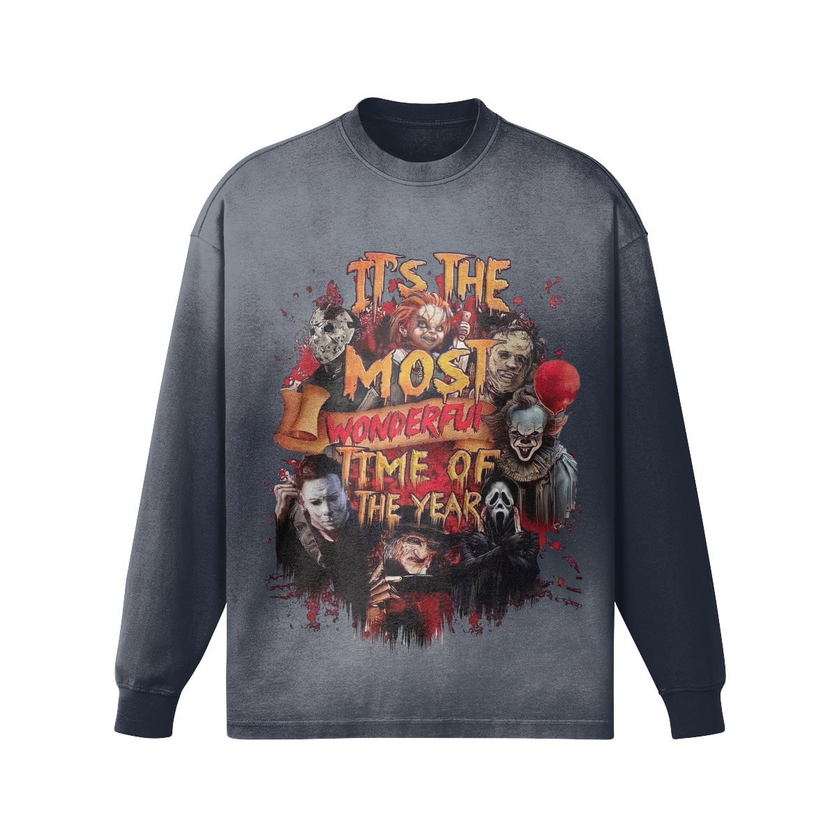 It's The Most Wonderful Time - Women's Oversized Sun Faded Long Sleeve