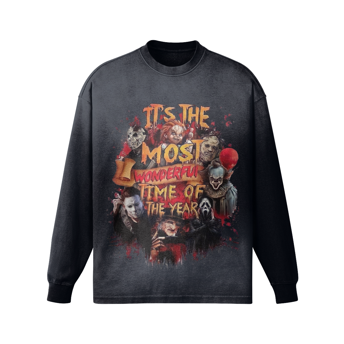 It's The Most Wonderful Time - Women's Oversized Sun Faded Long Sleeve