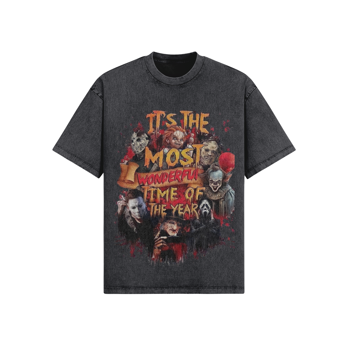 It's The Most Wonderful Time - Men's Oversized Snow Wash T-Shirt