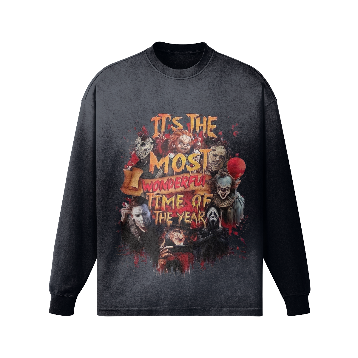 It's The Most Wonderful Time - Men's Sun Faded Long Sleeve Top