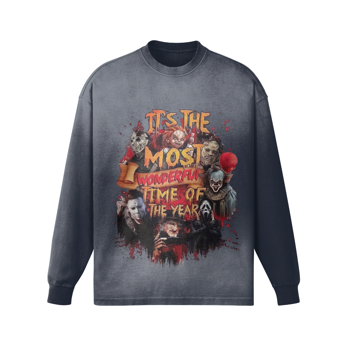 It's The Most Wonderful Time - Men's Sun Faded Long Sleeve Top