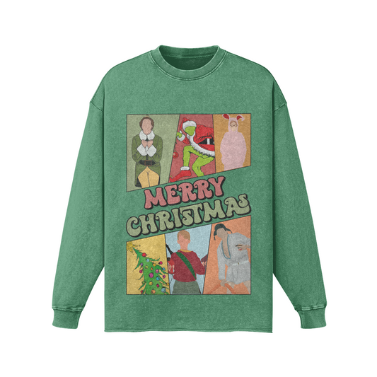 Very Merry Legends Of Christmas- Women's Oversized Sweatshirt