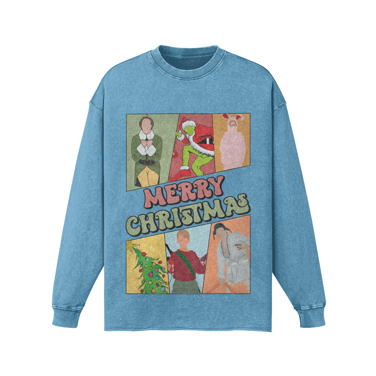 Very Merry Legends Of Christmas- Women's Oversized Sweatshirt