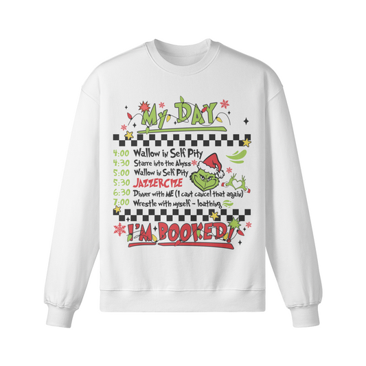 My Day Grinch - Women's Oversized Sweatshirt