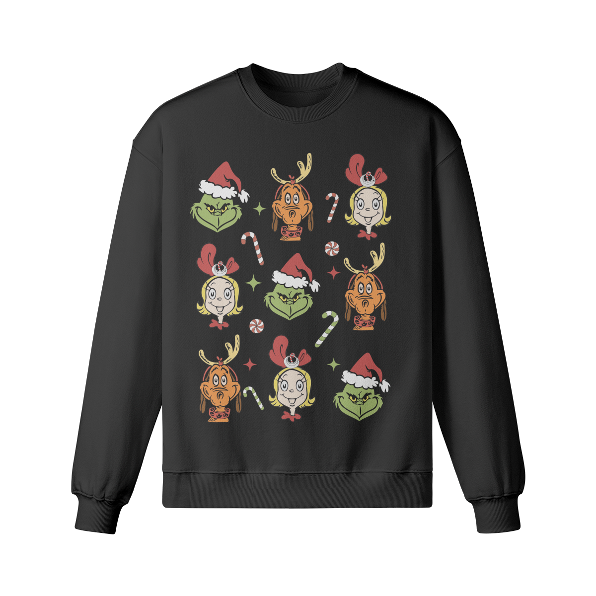 Grinch Tic Tac Toe - Women's Oversized Sweatshirt