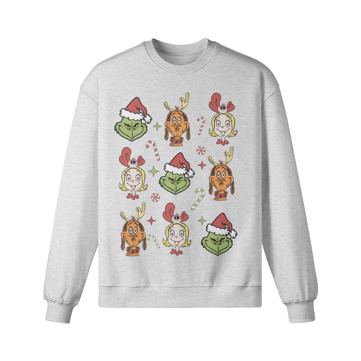 Grinch Tic Tac Toe - Women's Oversized Sweatshirt