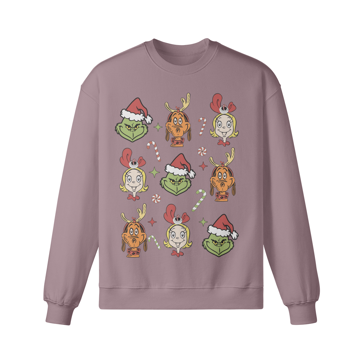 Grinch Tic Tac Toe - Women's Oversized Sweatshirt