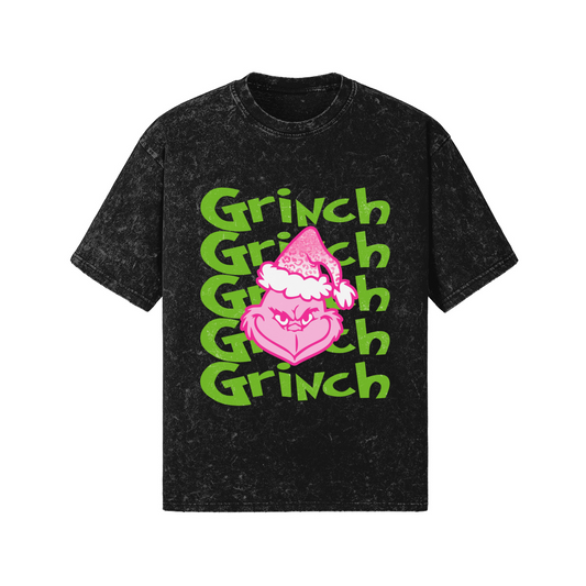 Pink Grinch - Women's Snow Washed T-shirt